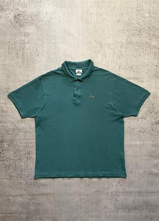 Оригінальна чоловіча бірюзова  вінтажна поло lacoste в ідеальному стані розмір xl