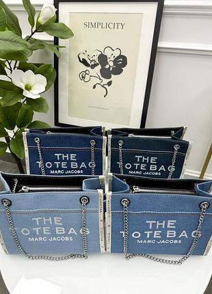 Джинсова сумка marc jacobs tote bag denim small