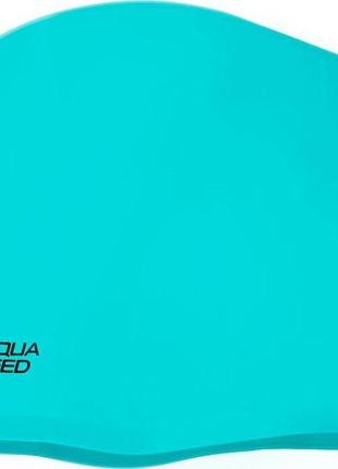 Шапочка для плавання aqua speed long hair cap, для довгого волосся, силіконова, бірюзова, універсальний розмір osfm (705-01)