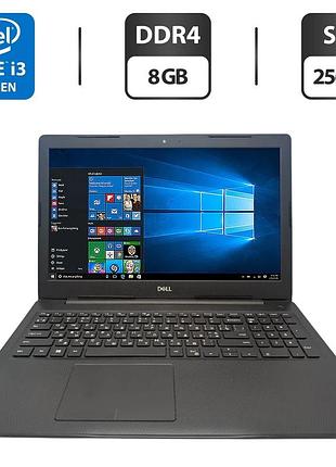 Ноутбук dell inspiron 3583 / 15.6" (1920x1080) tn / intel core i3-8145u (2 (4) ядра по 2.1 - 3.9 ghz) / 8 gb ddr4 / 256 gb ssd /