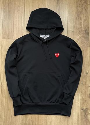 Худі comme des garçons play polyester hoodie