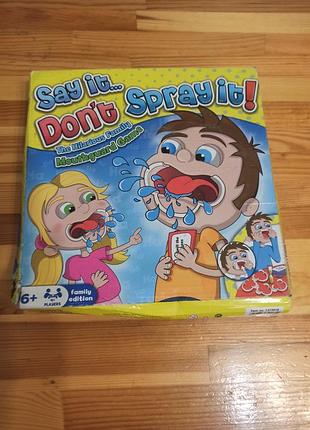 Настольная игра «say it... don’t spray it!» (скажи это... но не плюайся!) от производителя hti toys.