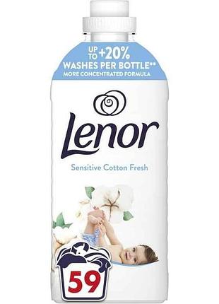 Кондиционер 1,239л для чувствительной кожи свежесть хлопка тм lenor