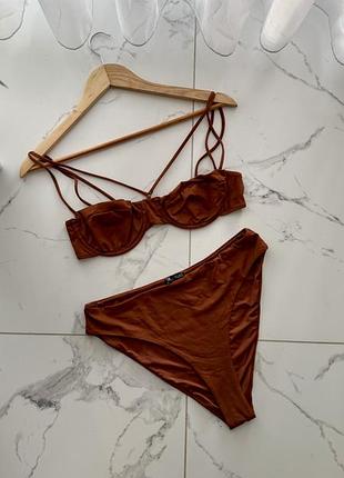Ефектний жіночий роздільний купальник zara