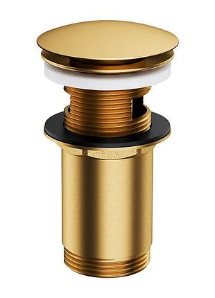 Донный клапан omnires click-clack brushed gold (a706glb)