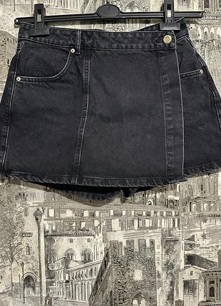 Спідниця-шорти чорна zara