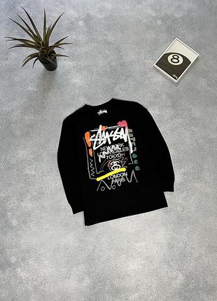 Кофта stussy лонг лонгслів котон літо світшот худі толстовка