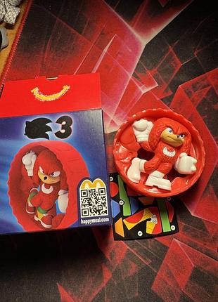 Mcdonalds happy meal 2024 sonic the hedgehog модерн наклз єхидна наклз knuckles the echidn