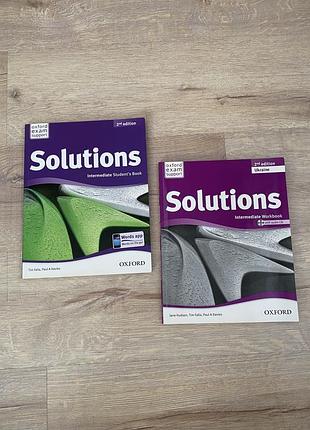 Книги з англійської solutions intermediate students book workbook 2nd edition