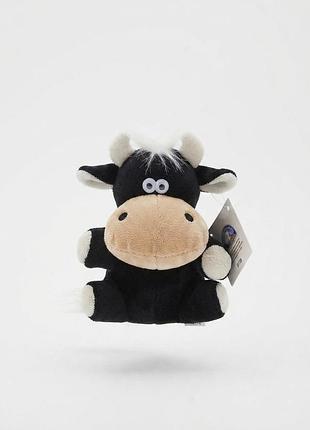 Мягкая игрушка бычок корова бык сувенир бренд nici / коллекционная