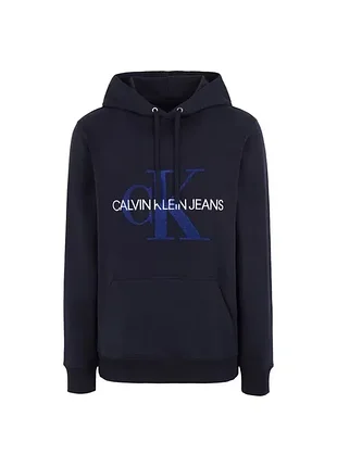 Calvin klein jeans (s) hoodie худи мужское темно-синее оригинал унисек