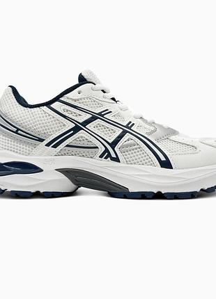 Кроссовки мужские, кроссовки женские, 1в1 люкс качество, кожа, asics gel-1130 white/blue, sky-asc-0267