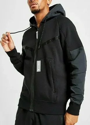 Nike air max (m/l) fleece full-zip hoodie толстовка зип мужское флис tech