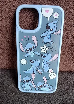 Чехол для айфона,  stitch,  12- 13, 15*7 см