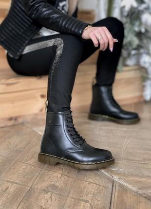 Черевики dr. martens 1460 ботинки зимние с мехом8 фото