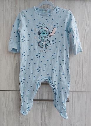 Бавовняний чоловічок disney stich для дівчинки 0-3м