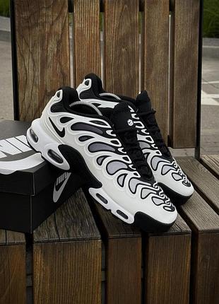 Кроссовки nike air tn plus найк эир плюс тн белые черные для мужчин