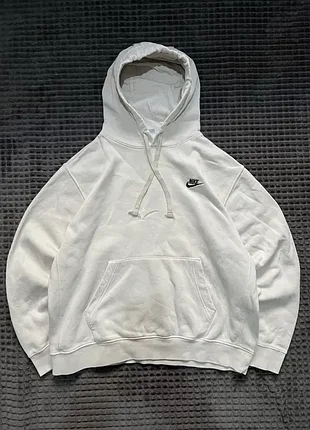 Nike (l) relax fit fleece hoodie мужское худи на флисе оригинал бел-бе
