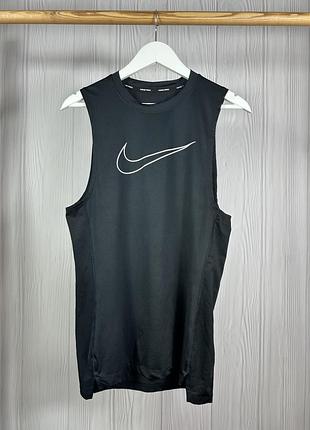 Nike pro tight fit майка футболка big swoosh розмір l