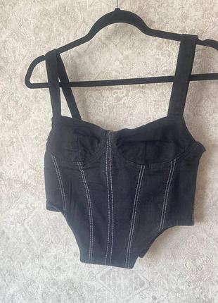 Черный корсет zara