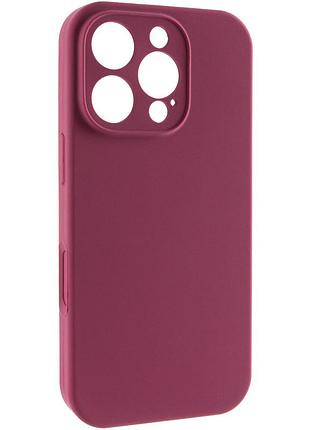 Чехол silk full camera protective (aa) no logo для apple iphone 16 pro max (6.9") бордовый / plum