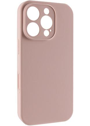 Чехол silk full camera protective (aa) no logo для apple iphone 16 pro (6.3") розовый / pink sand