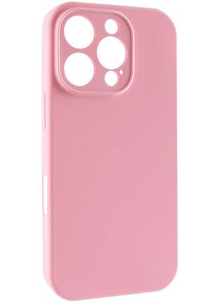 Чехол silk full camera protective (aa) no logo для apple iphone 16 pro (6.3") розовый / light pink