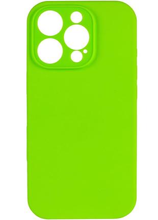 Чехол silk full camera protective (aa) no logo для apple iphone 14 pro (6.1") кислотно-зеленый / acid green 2