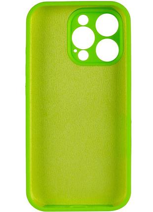 Чехол silk full camera protective (aa) no logo для apple iphone 14 pro (6.1") кислотно-зеленый / acid green 3