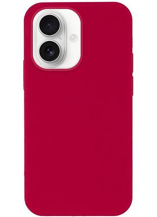 Чехол silk full protective (aa) no logo для apple iphone 16 plus (6.7") красный / rose red