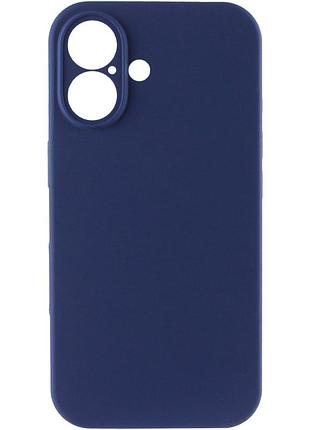 Чехол silk full camera protective (aa) no logo для apple iphone 16 (6.1") синий / deep navy 2
