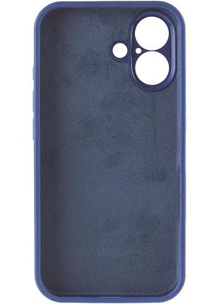 Чехол silk full camera protective (aa) no logo для apple iphone 16 (6.1") синий / deep navy 3