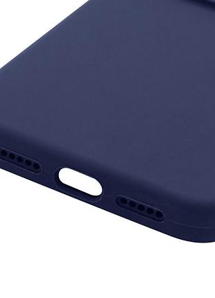 Чехол silk full camera protective (aa) no logo для apple iphone 16 (6.1") синий / deep navy 4