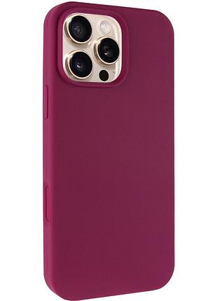 Чехол silk full protective (aa) no logo для apple iphone 16 pro max (6.9") бордовый / maroon