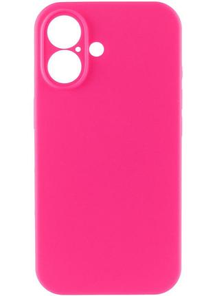 Чехол silk full camera protective (aa) no logo для apple iphone 16 plus (6.7") розовый / barbie pink 2