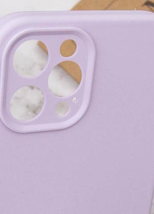 Чехол silk full camera protective (aa) no logo для apple iphone 12 pro (6.1") сиреневый / lilac 5