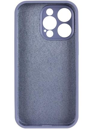 Чехол silk full camera protective (aa) no logo для apple iphone 14 pro max (6.7") серый / lavender gray 3