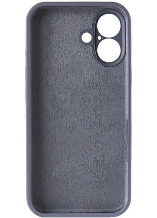Чехол silk full camera protective (aa) no logo для apple iphone 16 (6.1") серый / lavender gray 3
