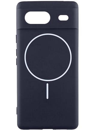 Чохол silicone cover lakshmi full camera (aa) with magnetic fit для google pixel 7a темно-синій / midnight blue
