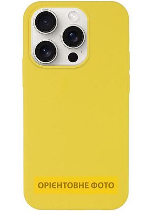 Чехол silk full protective (aa) no logo для apple iphone 17 (6.3") желтый / yellow