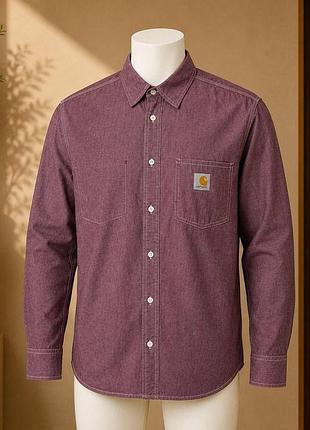 Carhartt workwear chambray long sleeve shirt