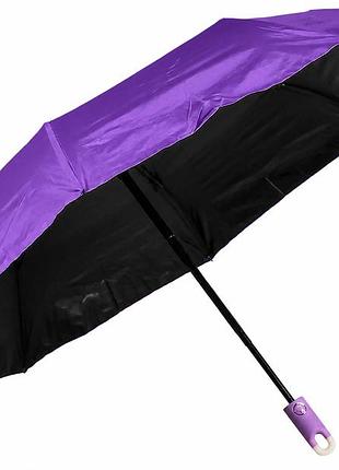 Парасолька складна автомат pastel (8 спиць купол 100 см) purple
