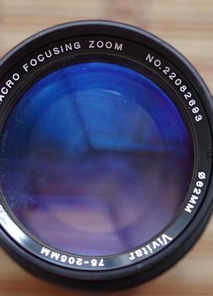 Как есть объектив vivitar 75-205 mm 3.8 для canon fd