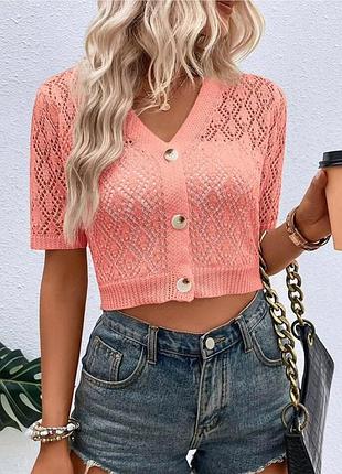 Мылька вязаная укороченная кофточка/топ/кардиган/кофта/кофточка shein, на р. xs/s