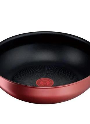 Вок-сковорода tefal ingenio unlimited red 26 см модель l3837792 з титановим 6-шаровим покриттям titanium 6х