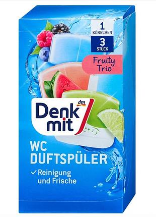 Туалетный освежитель denkmit fruity trio 165 мл комплект из 3 шт