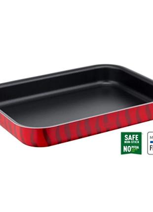 Форма для запікання tefal tempo flame j5714682, тефлонове покриття, 22×29 см