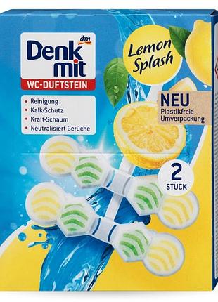 Подвесной блок для унитаза denkmit wc lemon splash 2 шт.