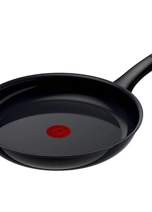 Сковорода tefal revive black, керамічне покриття, 24 см