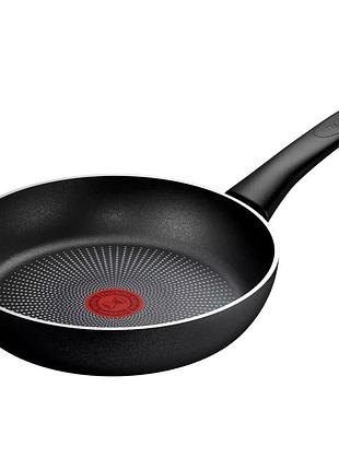 Tefal force сковорода 28 см titanium 2x модель c2920602 з двошаровим титановим покриттям